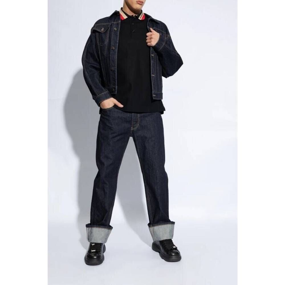 NIB BURBERRY RANGER BLACK LEATHER LACE UP HIKING BOOTS US 11 44 ITALY $990 - Picture 2 of 14